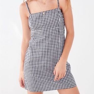 Urban Outfitters black and white gingham mini dress